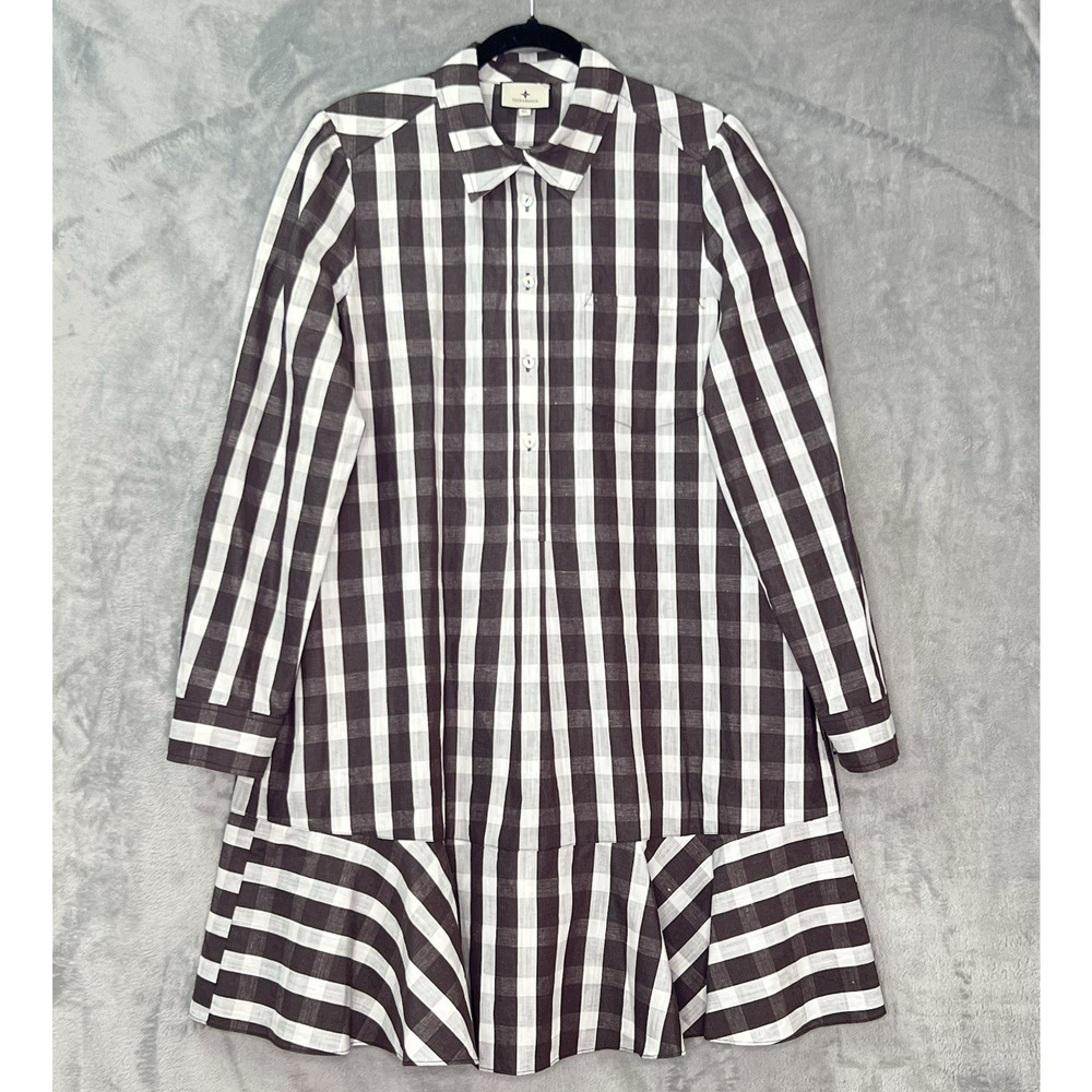 Tuckernuck Black and White Gingham Long-Sleeve Dress